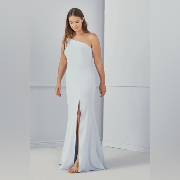 Amsale Sloan Bridesmaid Dress in Ivory - Picture 4 of 7